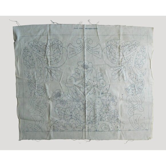 Vintage Columbia Minerva 1972 Tapestry Canvas 36x48 Floral Design For Needlework - Picture 1 of 5